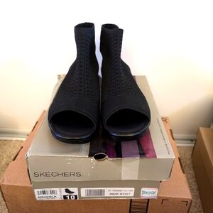 Skechers ankle open toe wedge